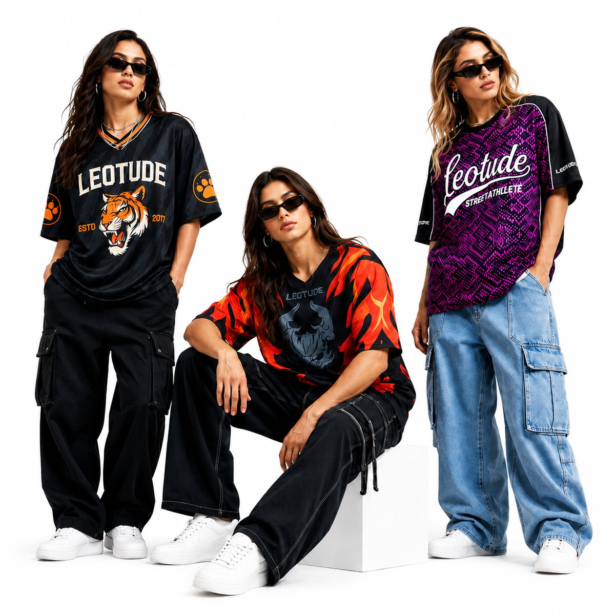 Leotude Women's Collection - Oversized T-Shirts, Crop Tops, Hoodies & Streetwear for Women in India