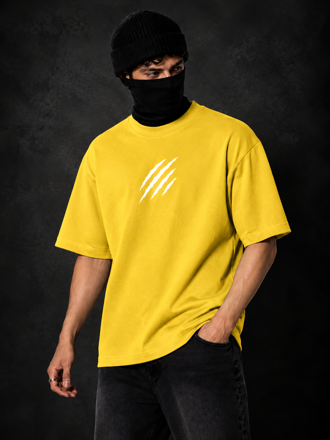 Leotude Men's Yellow Claw Mark Premium T-Shirt