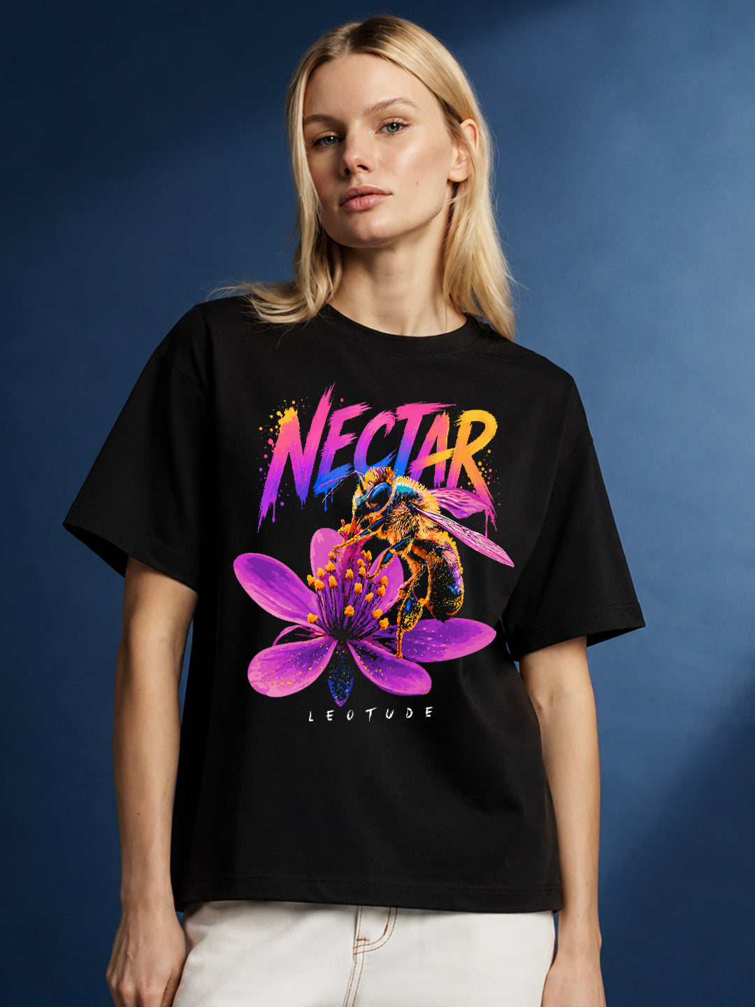 Leotude Women's Black Nectar Premium T-Shirt