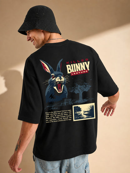 Leotude Men's Black Killer Bunny Premium T-Shirt