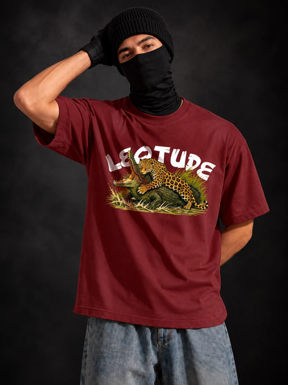 Leotude Men's Brown Leopard Elite T-Shirt