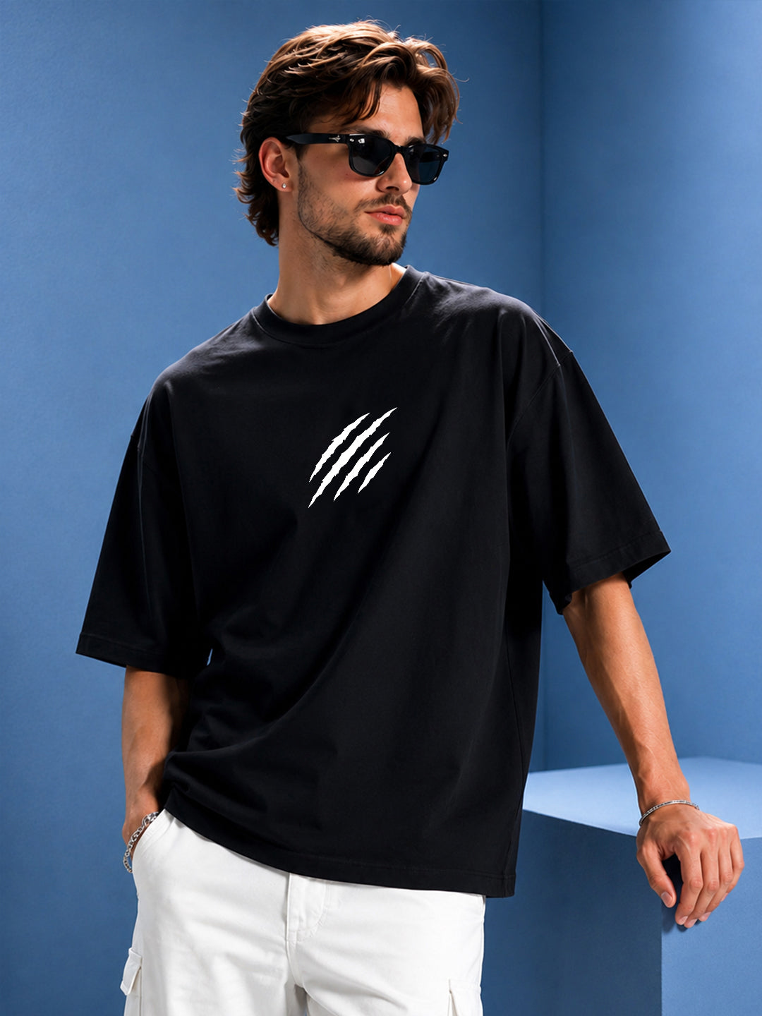 Leotude Men's Black Claw Mark Premium T-Shirt