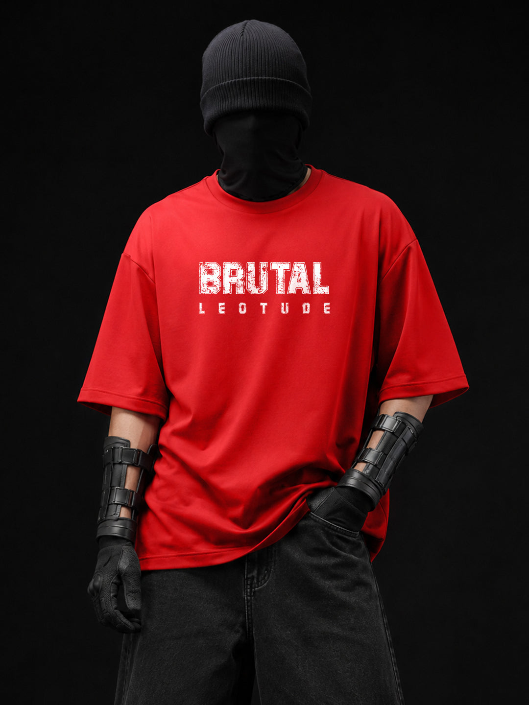 Leotude Men's Red Brutal Premium T-Shirt