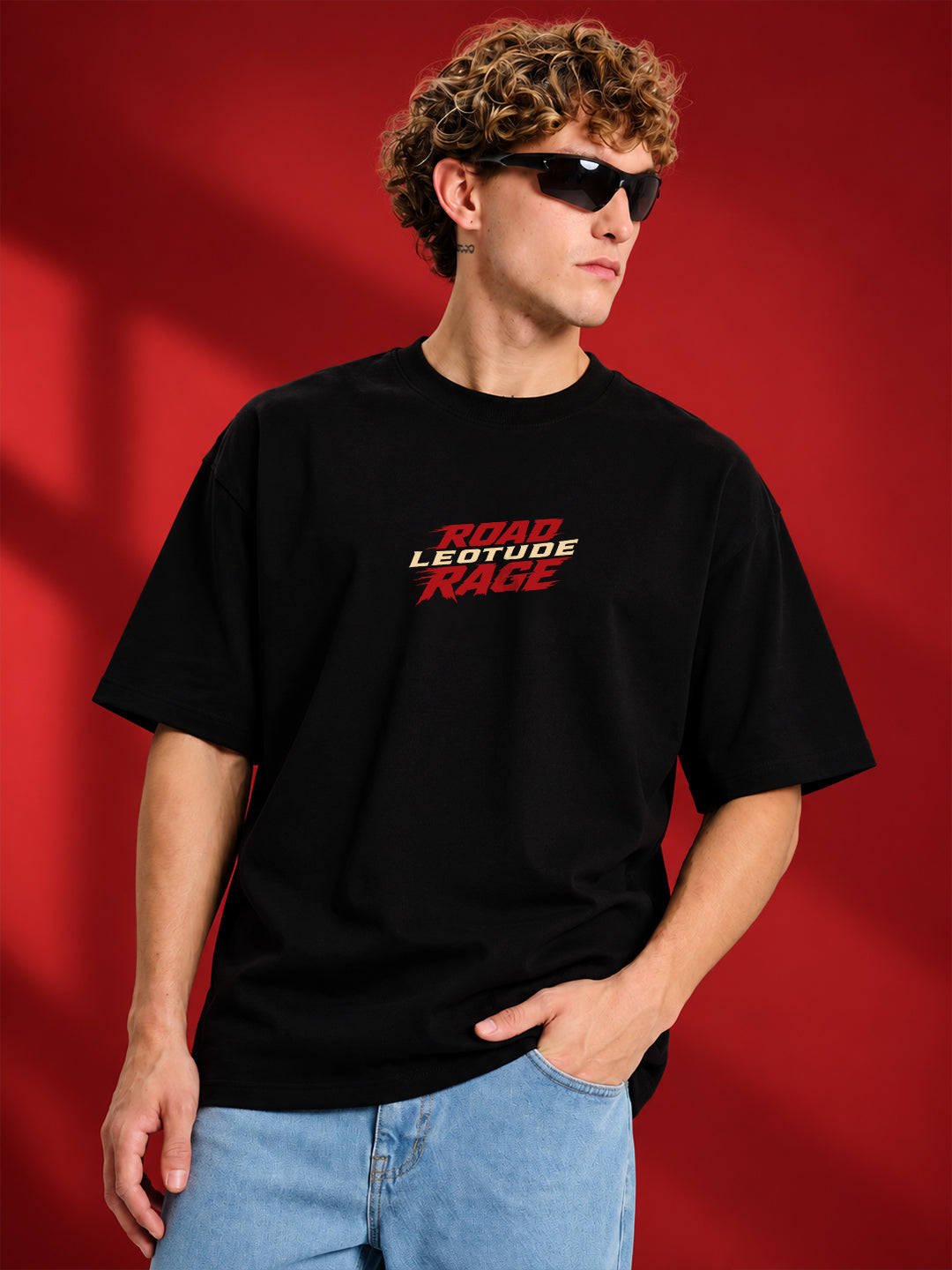 Leotude Men's Black Road Rage T-Shirt