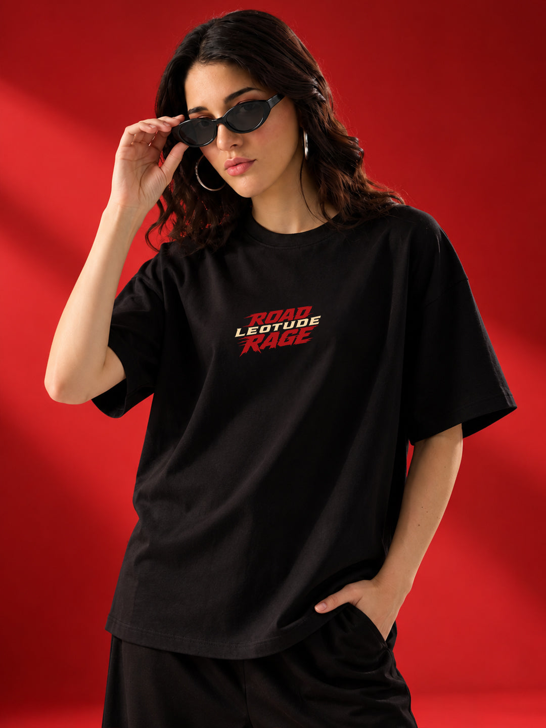 Leotude Women's Black Road Rage T-Shirt