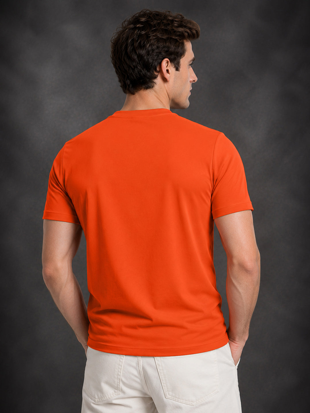 Leotude Orange Legend Inside You Printed Regular Fit Tshirt for Men