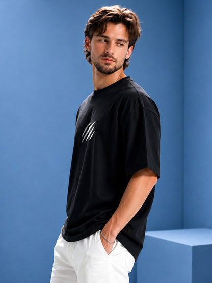 Leotude Men's Black Claw Mark Premium T-Shirt