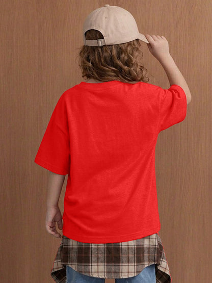 Leotude Girls' Red God's Child Printed T-Shirt