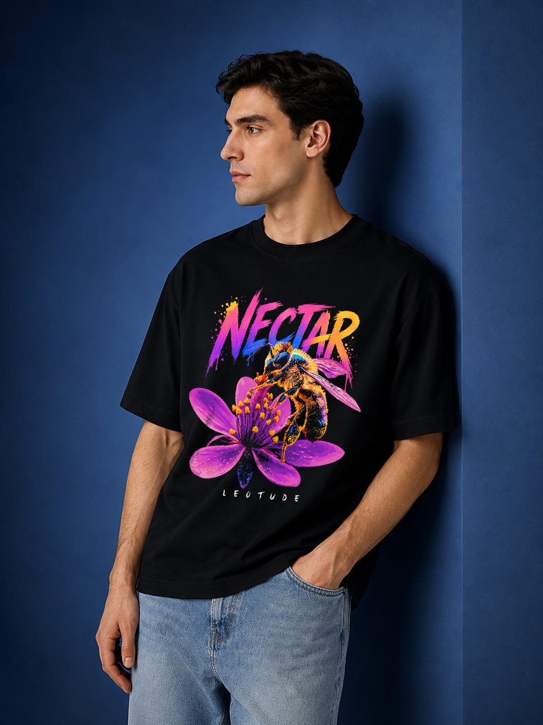 Leotude Men's Black Nectar Premium T-Shirt