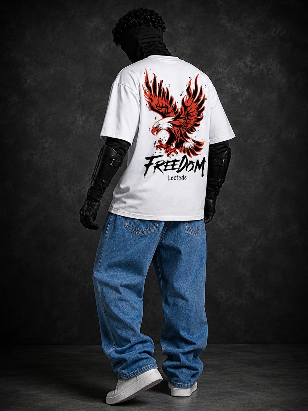 Leotude Men's White Freedom Premium T-Shirt