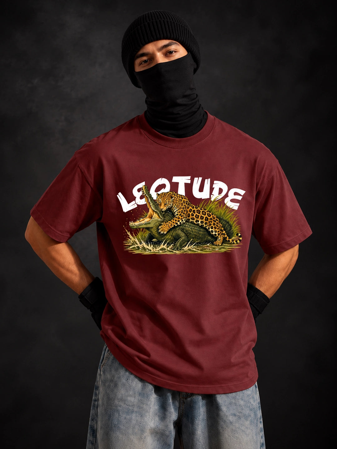Leotude Men's Brown Leopard Elite T-Shirt