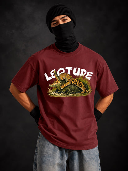 Leotude Men's Brown Leopard Elite T-Shirt