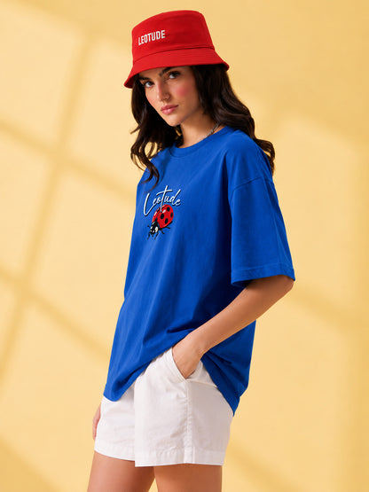 Leotude Women's Blue Mushroom Premium T-Shirt