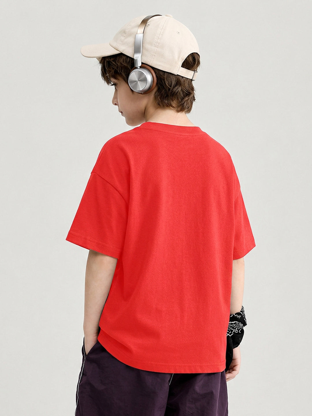 Leotude Boys' Red Milano Printed T-Shirt