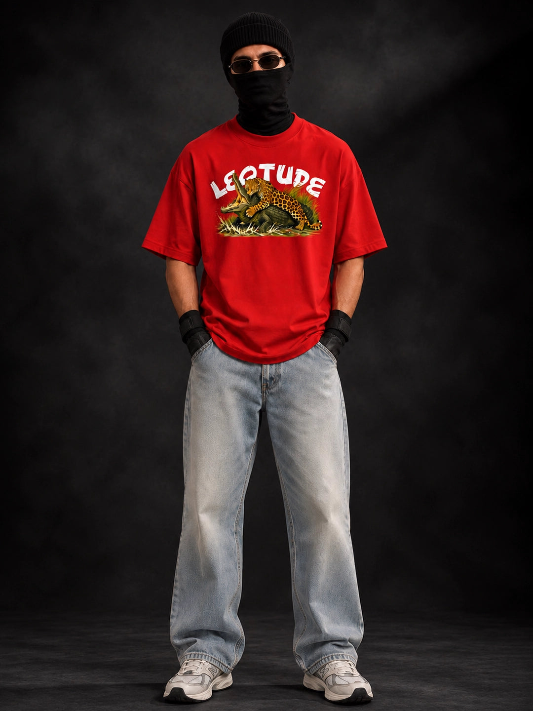 Leotude Men's Red Leopard Elite T-Shirt