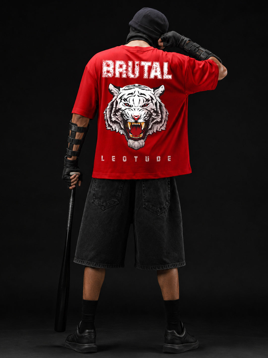 Leotude Men's Red Brutal Premium T-Shirt