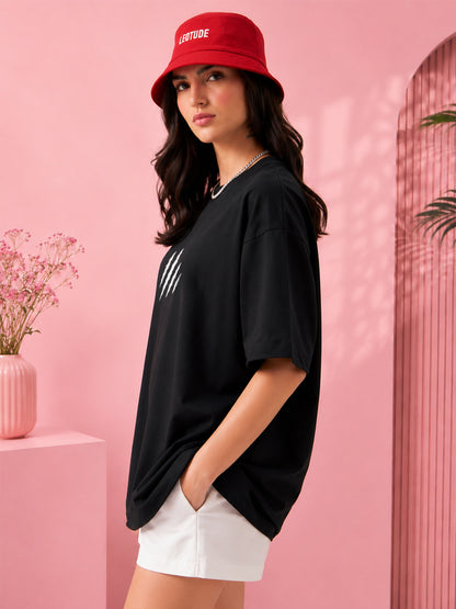 Leotude Women's Black Claw Mark Premium T-Shirt