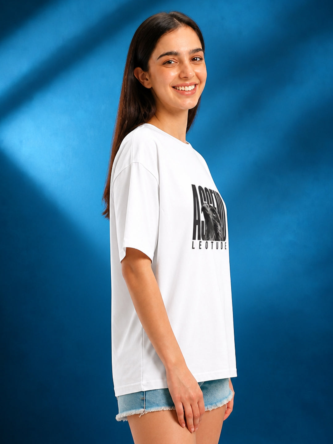 Leotude Women's White Ascend Premium T-Shirt