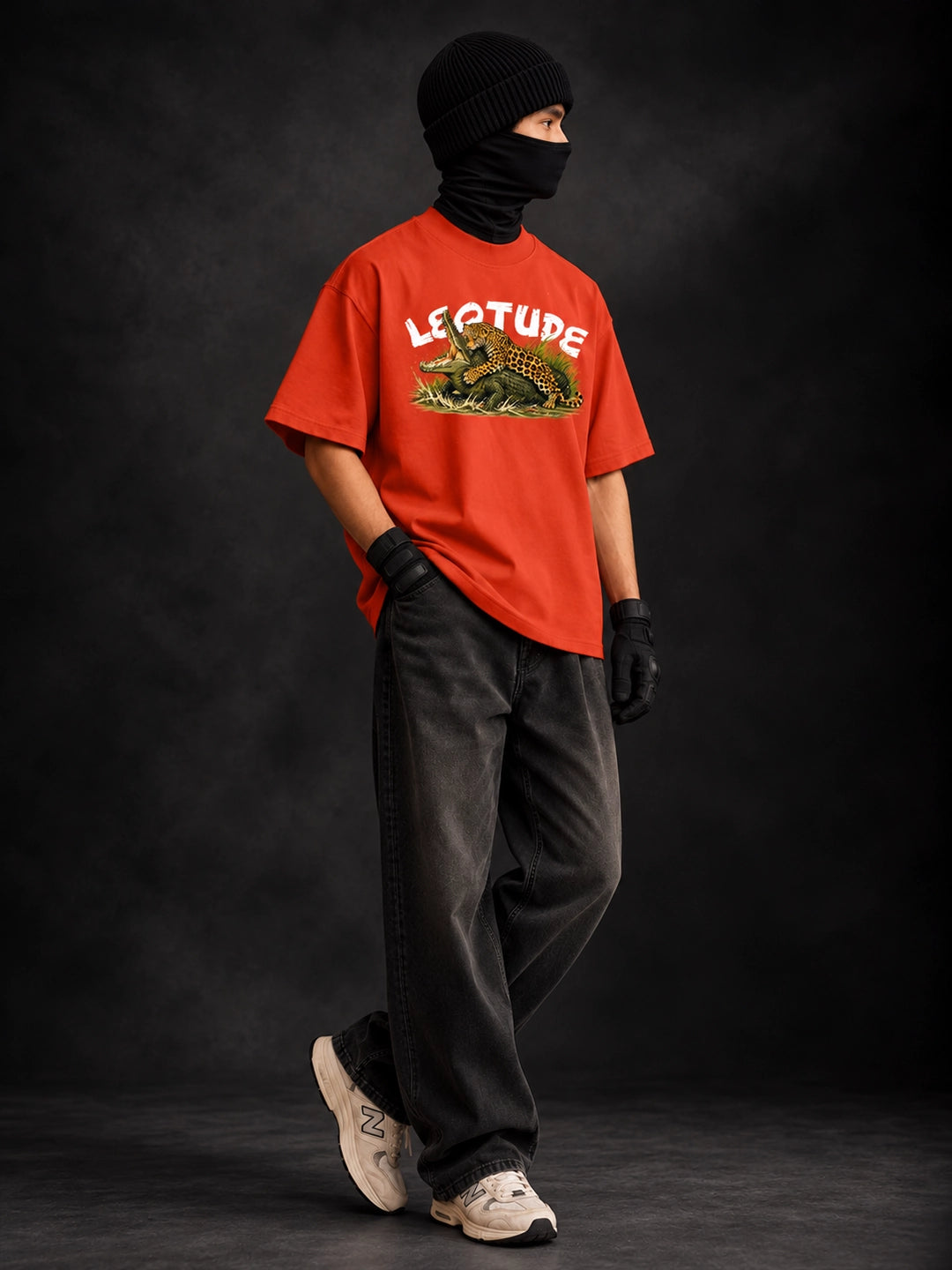 Leotude Men's Orange Leopard Elite T-Shirt
