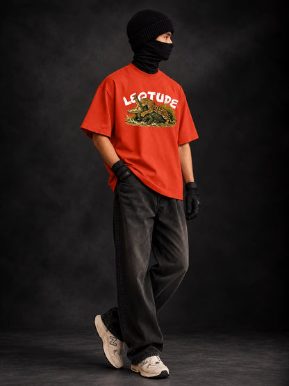 Leotude Men's Orange Leopard Elite T-Shirt
