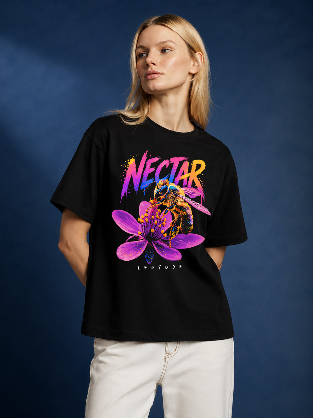 Leotude Women's Black Nectar Premium T-Shirt