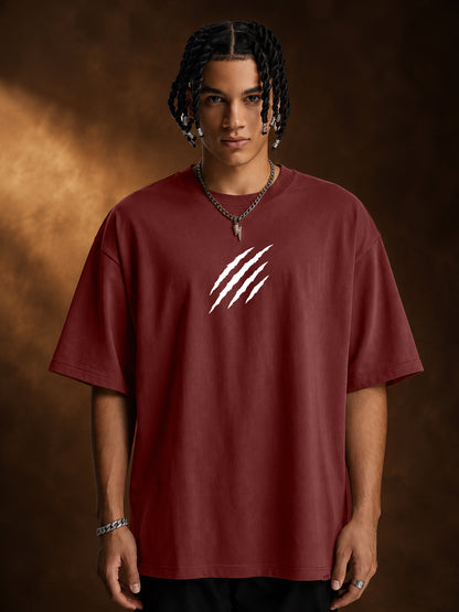 Leotude Men's Brown Claw Mark Premium T-Shirt