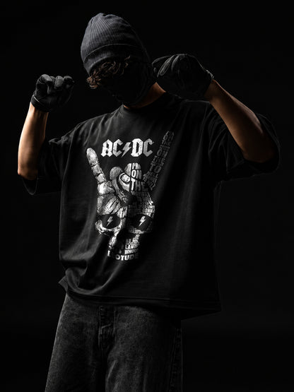 Trond Men's Black ACDC Graphic Premium T-Shirt
