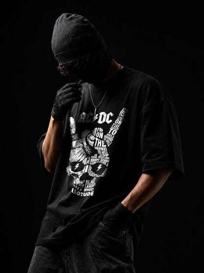 Trond Men's Black ACDC Graphic Premium T-Shirt