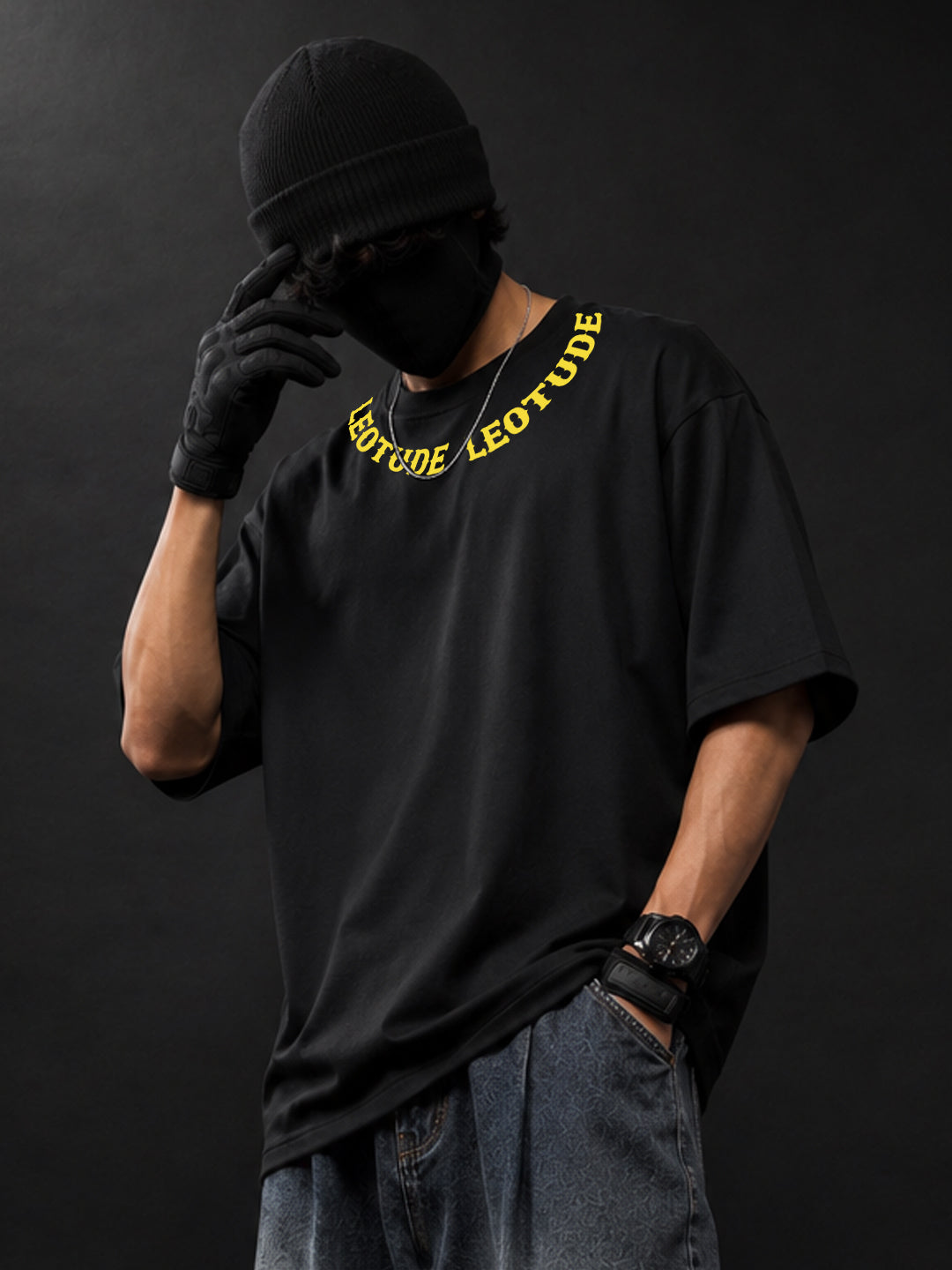 Leotude Men's Black Good Luck Premium T-Shirt