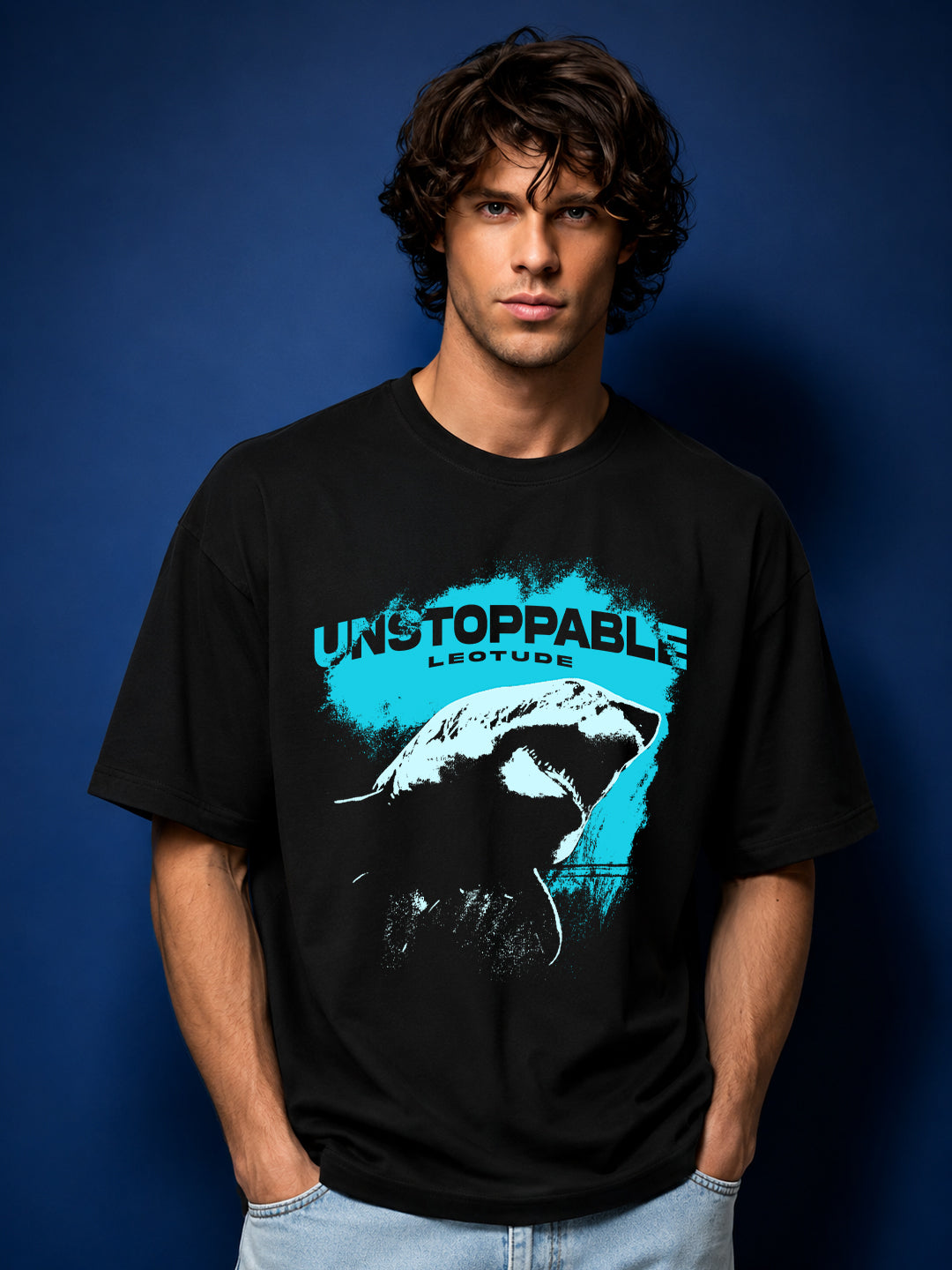 Leotude Men's Black Unstoppable Premium T-Shirt
