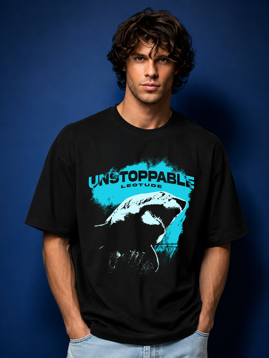 Leotude Men's Black Unstoppable Premium T-Shirt
