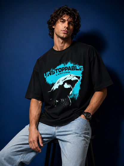 Leotude Men's Black Unstoppable Premium T-Shirt