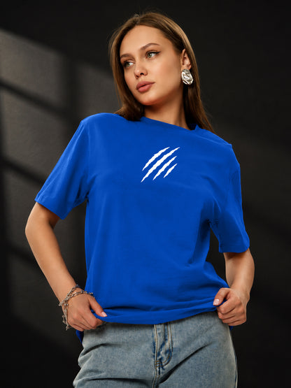 Leotude Women's Blue Claw Mark Premium T-Shirt