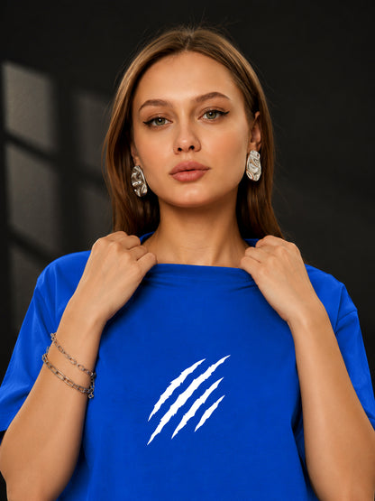 Leotude Women's Blue Claw Mark Premium T-Shirt
