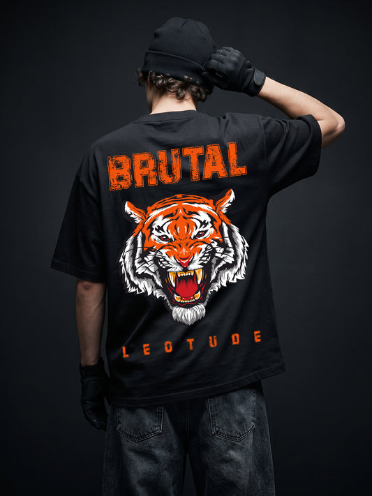 Leotude Men's Black Brutal Premium T-Shirt