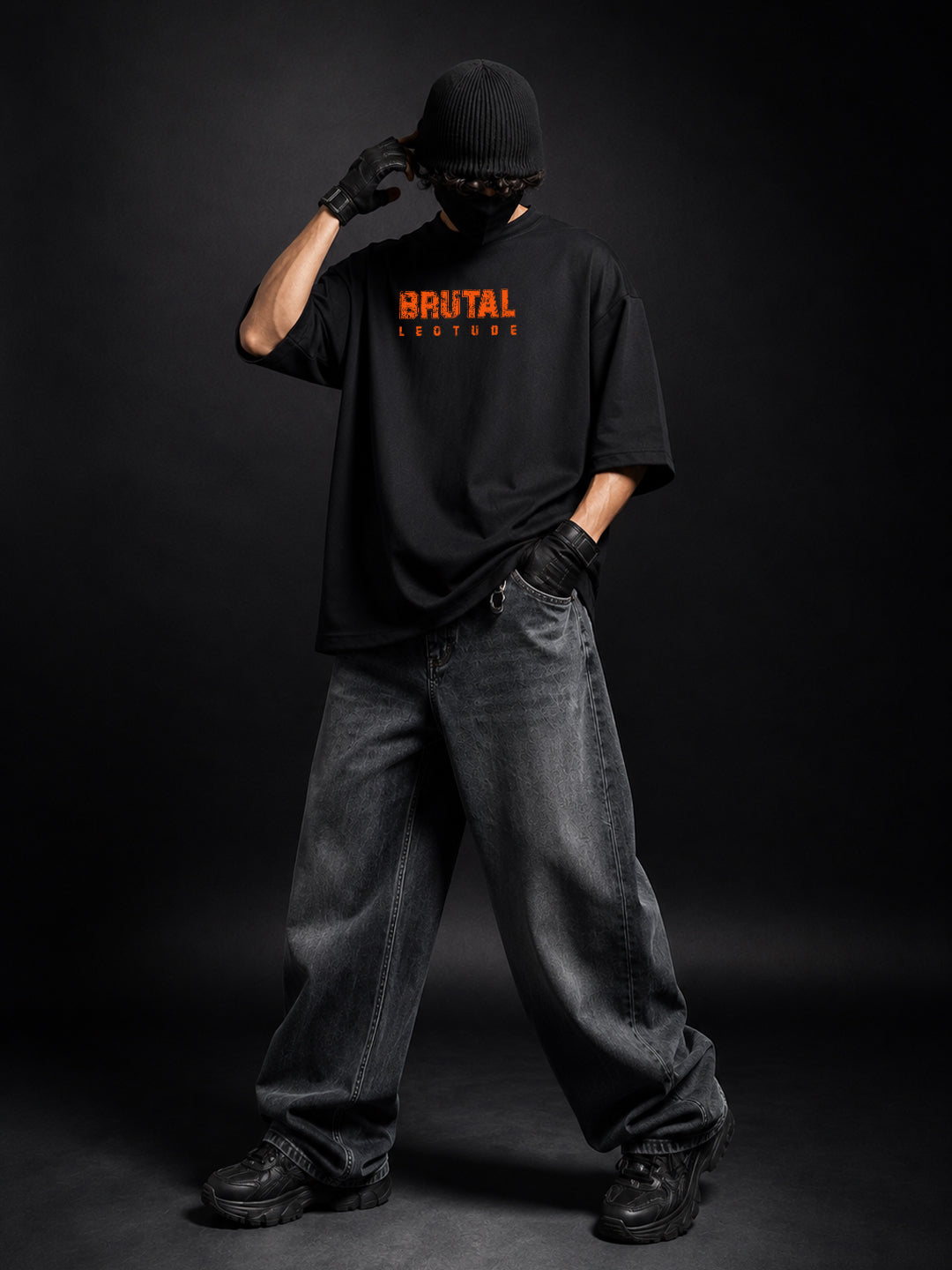 Leotude Men's Black Brutal Premium T-Shirt