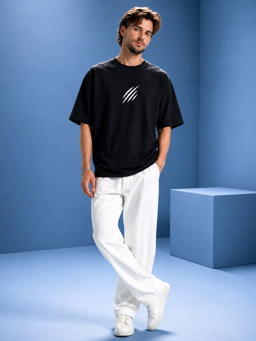 Leotude Men's Black Claw Mark Premium T-Shirt
