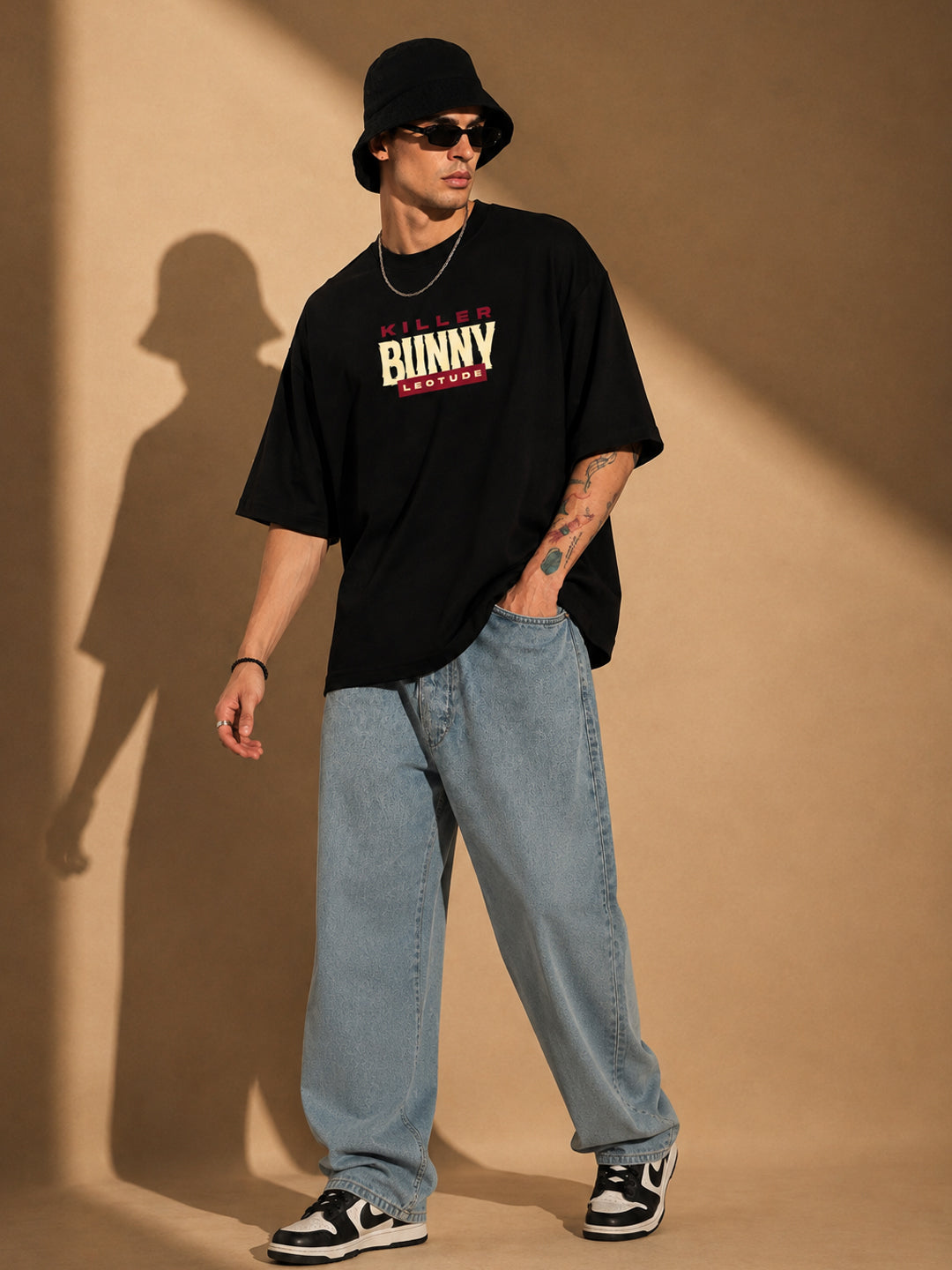 Leotude Men's Black Killer Bunny Premium T-Shirt