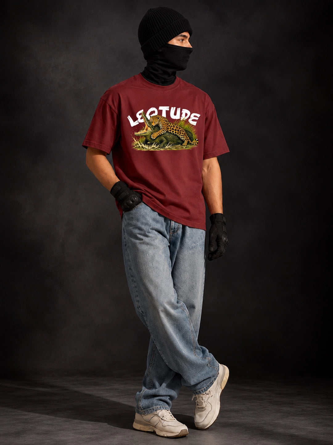 Leotude Men's Brown Leopard Elite T-Shirt