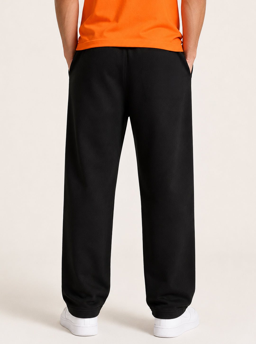 Leotude Men's Black Blaze Ape Premium Trackpants