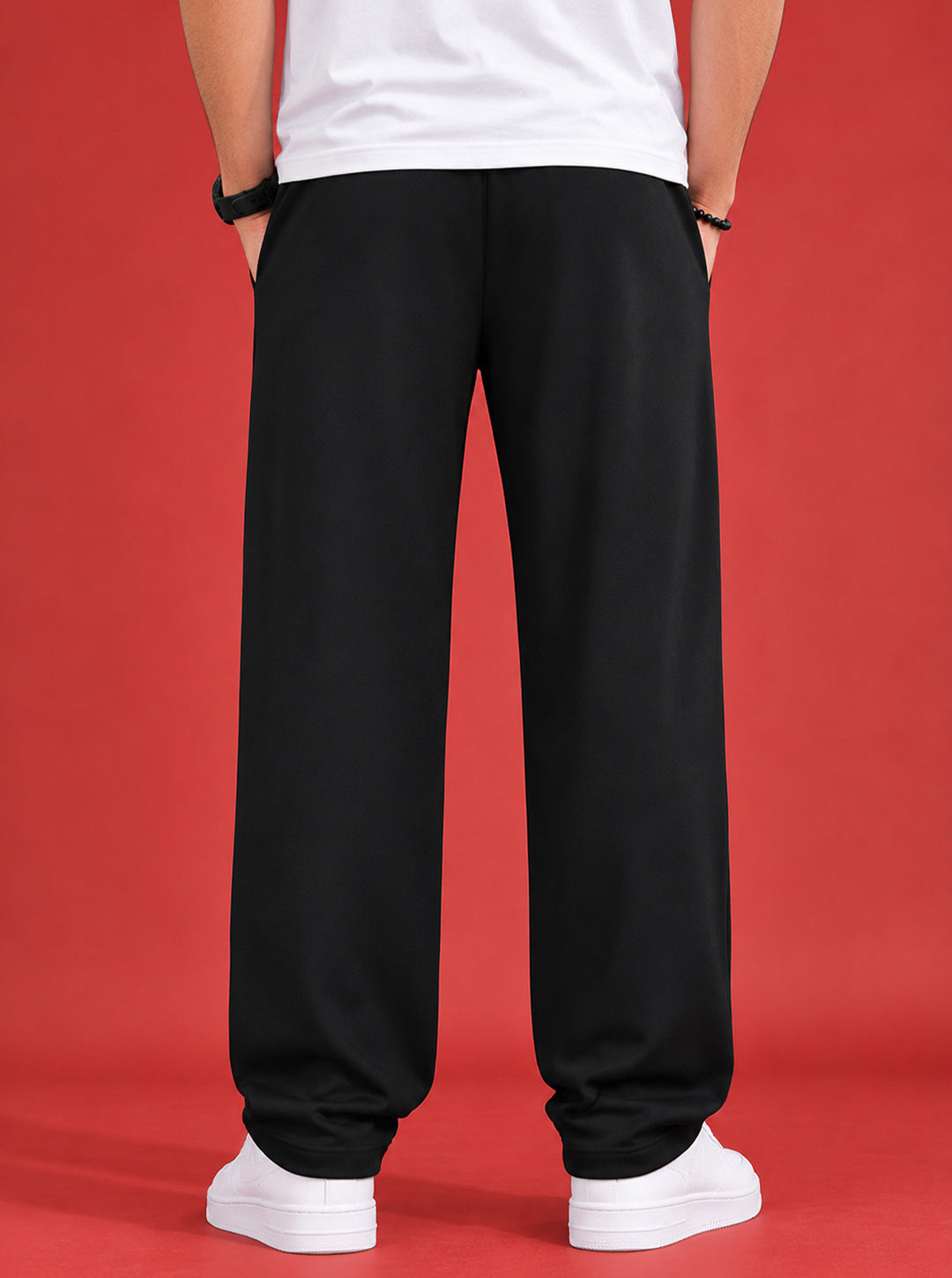 Leotude Men's Black Midtown Premium Trackpants