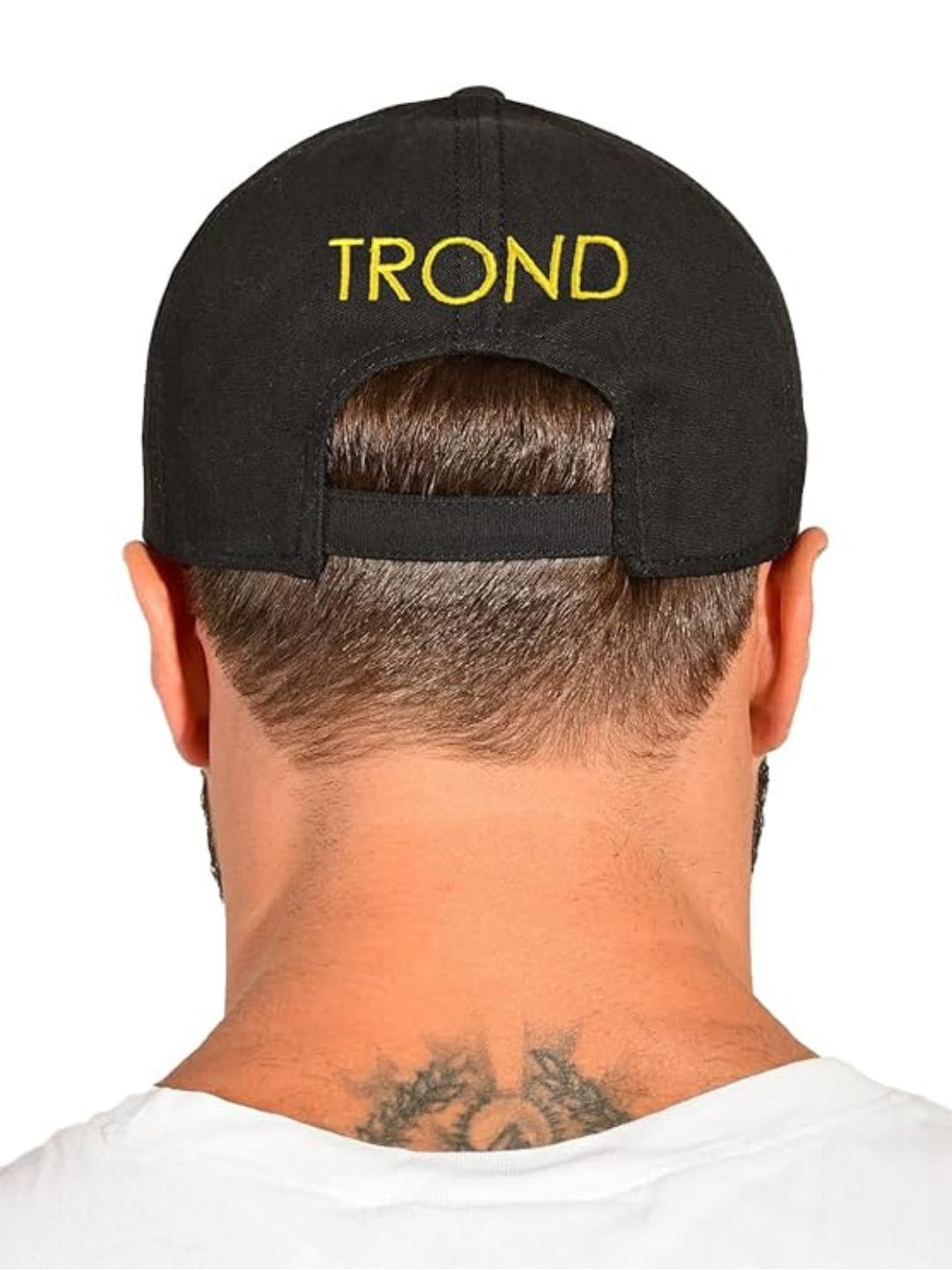 Trond Embroidered Cap — Unisex Cotton Baseball Cap (Black)