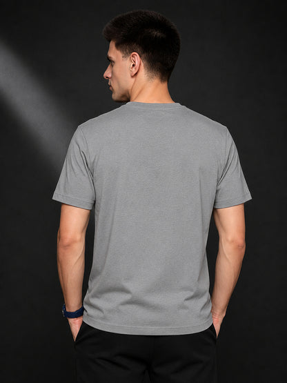 Leotude Men's "Stronger Every Day" Printed T-Shirt — Grey Gym Tee