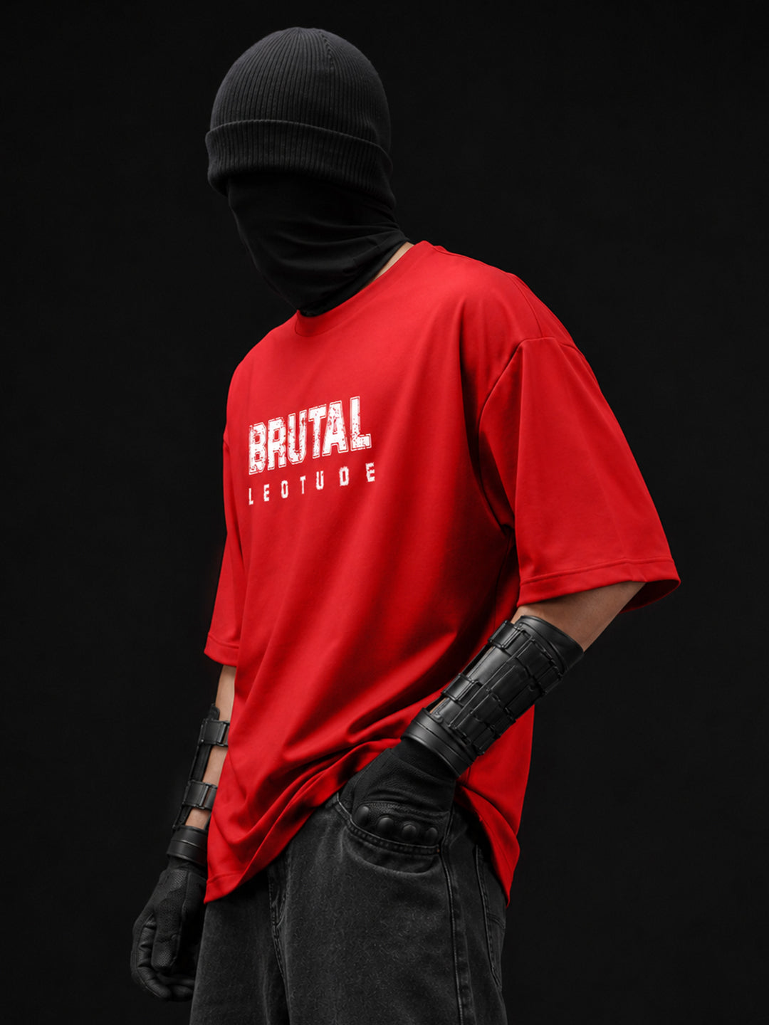 Leotude Men's Red Brutal Premium T-Shirt