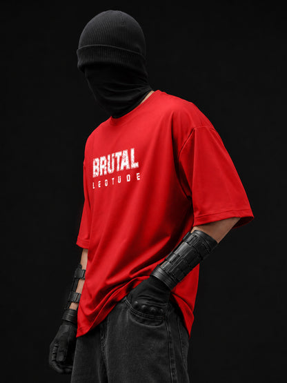 Leotude Men's Red Brutal Premium T-Shirt