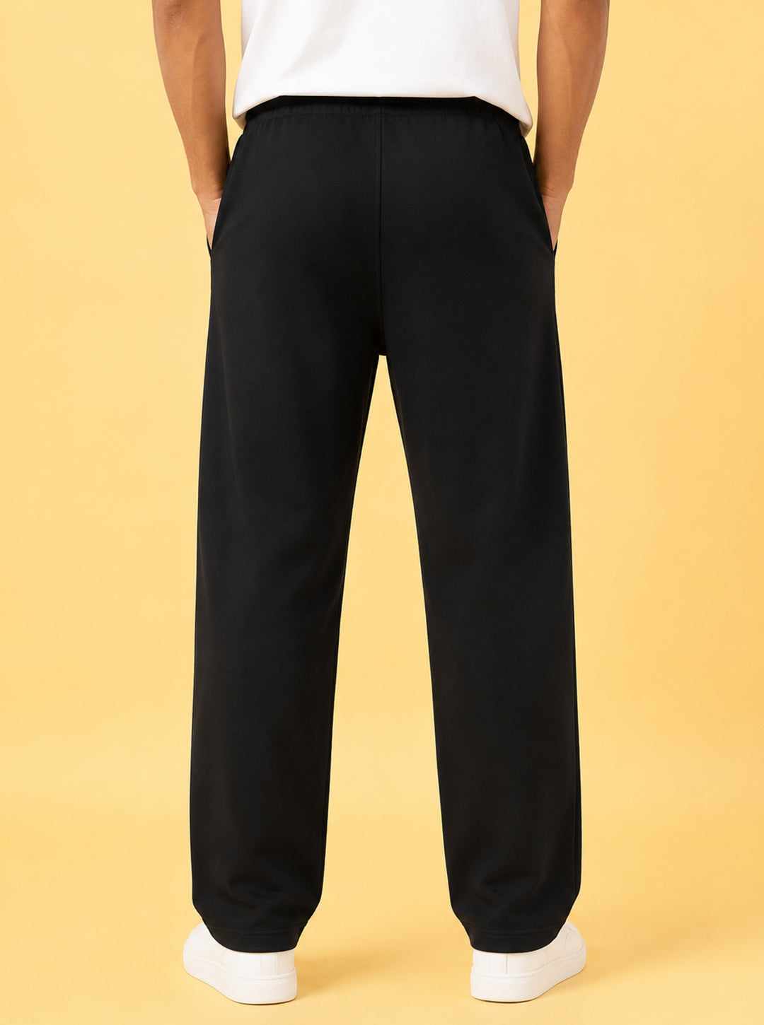 Leotude Men's Black Alpha Premium Trackpants