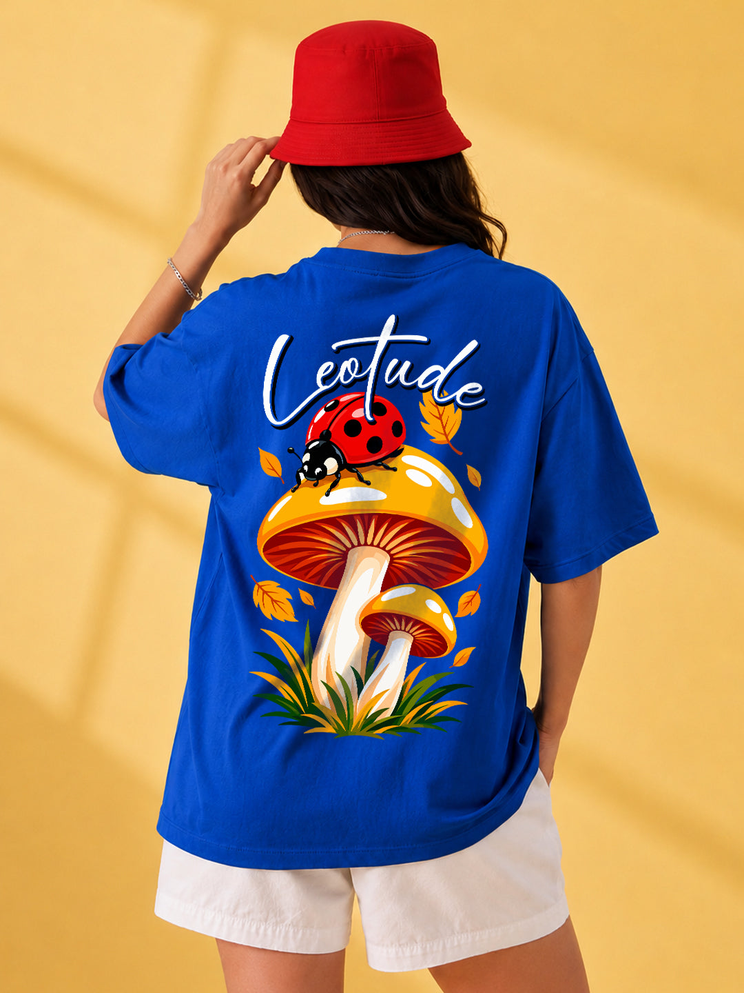 Leotude Women's Blue Mushroom Premium T-Shirt