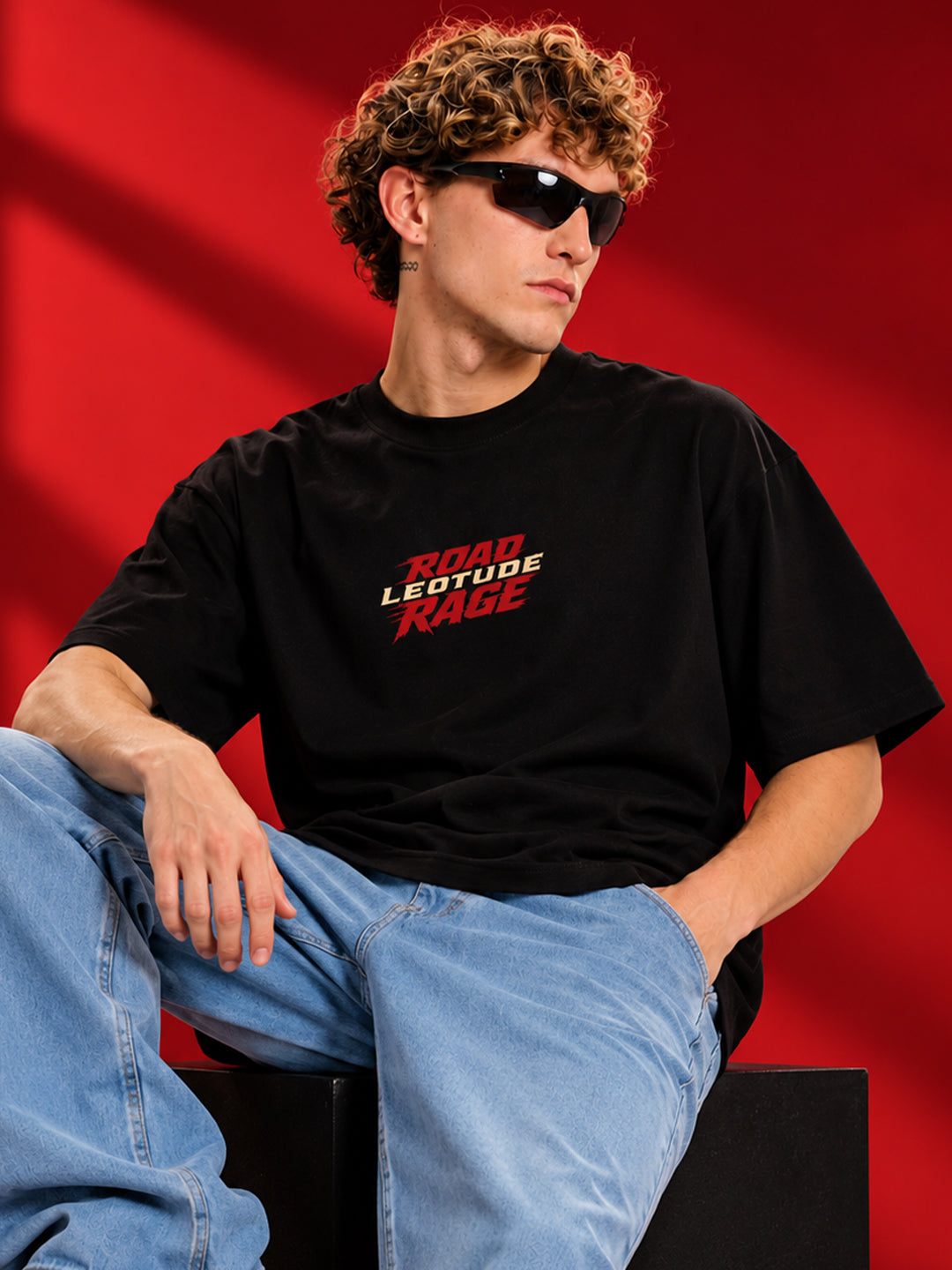 Leotude Men's Black Road Rage T-Shirt