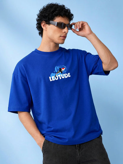 Leotude Men's Royal Blue Go With The Flow T-Shirt