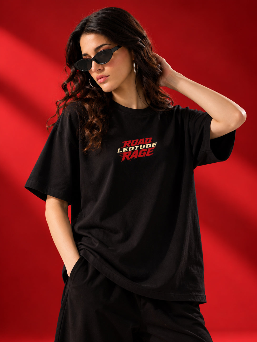 Leotude Women's Black Road Rage T-Shirt